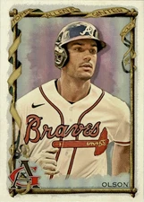 Matt Olson 2023 Topps Allen & Ginter Hot Box Silver Portrait #99 Atlanta Braves