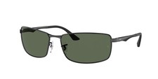 Ray-Ban RB 3498 black dark green 002/71 Sunglasses