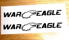 War Eagle Boat Decals Stickers GLOSS BLACK 16" 2 FAST USA