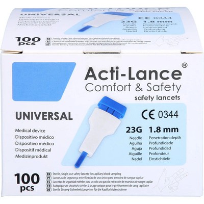 Sicherheits-lanzetten Acti-lance Universal 23 g 100St - PZN 17627878