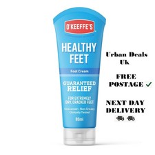 OKeeffes Healthy Feet Overnight 80ml  Intensive Foot Cream for Extremely Dry Cra
