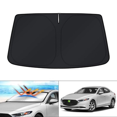 Windshield Sun Shade For Mazda 3 2014-Present Foldable UV Block Keep Car Cool