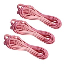 3pcs 3mm x 5 Yards Leather Cord for Necklace Bracelet, Pink