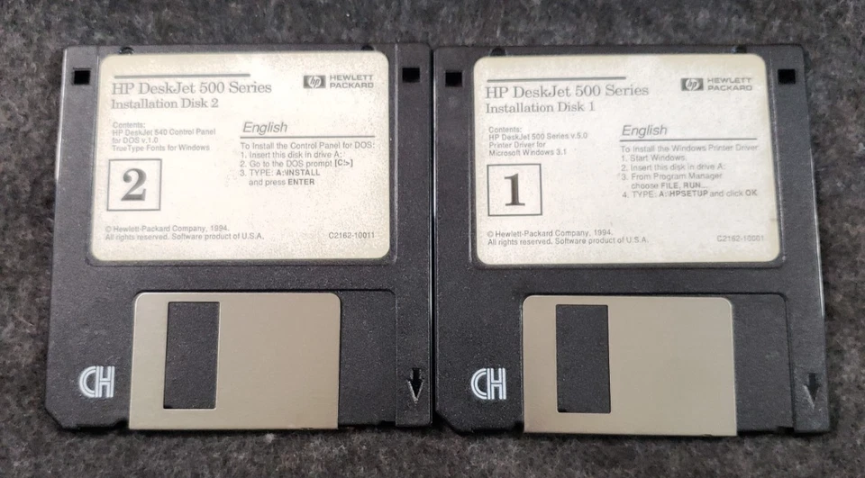 hp Deskjet 500 Series Installation Disks 3.5” Floppy Disks ..............(C19B2) - Image 3 of 4