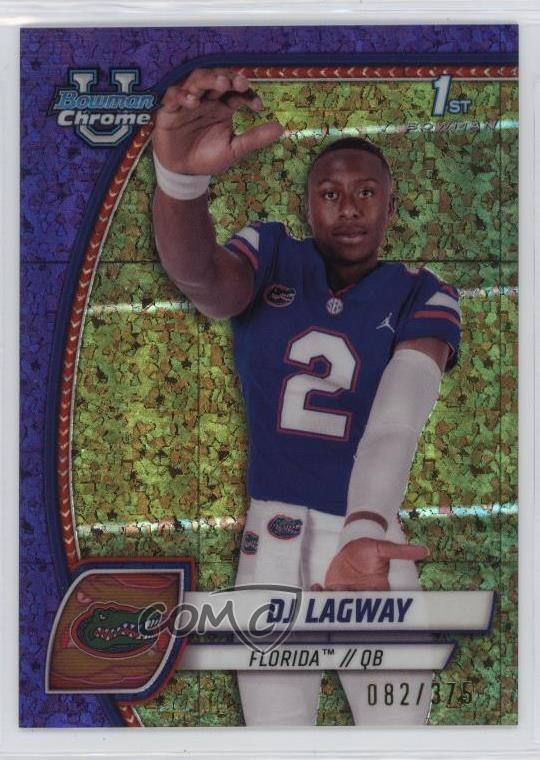 2024 Bowman U Chrome Purple Mini-Diamond Refractor 82/375 DJ Lagway #63 1in5