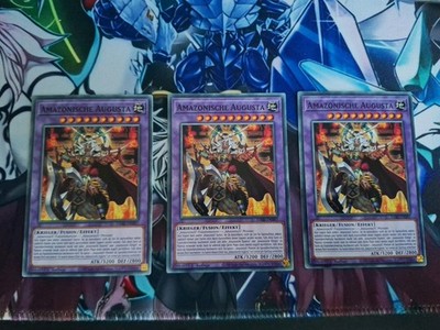 Yu-gi-oh 3x Amazonische Augusta Common 1.Auflage Deutsch