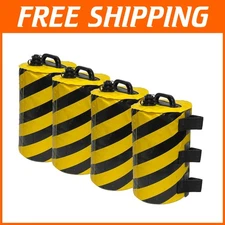 Bright Yellow Heavy Duty Water Weight Bags for Versatile Canopy Use Outdoors