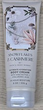 Bath and Body Works Snowflakes Cashmere Ultimate Hydration Body Cream 8 0z