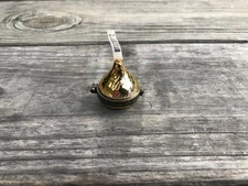 Vtg Hersheys Gold Kiss Hinged Trinket Box HFC Porcelain Midwest of Cannon Falls