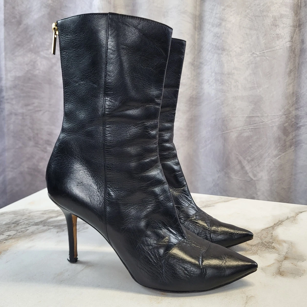 Jimmy Choo Pointed Toe High (3-3.9 in) Heel Height Boots for Women