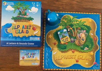 Learning Resources Alphabet Island Game-Letters & Sounds Game- COMPLETE Ages 4+