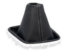 SCHALTMANSCHETTE FUR OPEL ASTRA K 2015-2021 SCHALTSACK ECHTELEDER NAHT GRAU