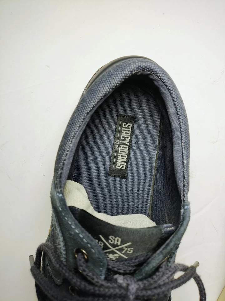 Stacy Adams мужчин 8,5 М синий замши кожи образ жизни кроссовки обувь комфорт стиль - Изображение 4 из 4