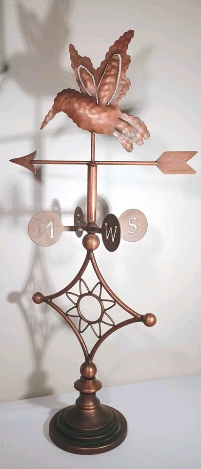 Copper Weathervane Hummingbird 26" Tall - Image 2 of 4