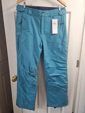 NWT Columbia Men's Bugaboo IV WATERPROOF SKI SNOWBOARD PANTS OMNI HEAT M BLUE