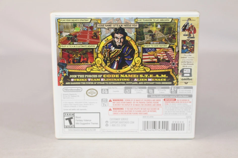Code Name: S.T.E.A.M. Nintendo 3DS BRAND NEW & SEALED! Nice! - Image 2 of 4