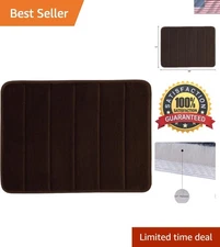 Incredibly Soft Non-Slip Memory Foam Bath Mat 17x24 - Ideal for Kitchen/Bathroom