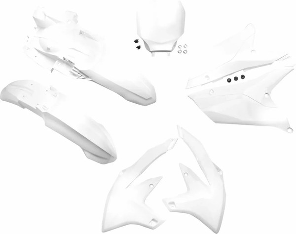Kunststoff Verkleidung Kit Komplett Ersatz Weiß UFO Yamaha Yz 450-250 Yakit326F-image