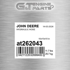 AT262043 HYDRAULIC HOSE fits JOHN DEERE (Surplus Open Box)