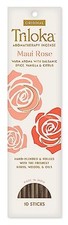 Triloka Maui Rose Incense Sticks 10 Pack Natural Aromatherapy Clean Burn