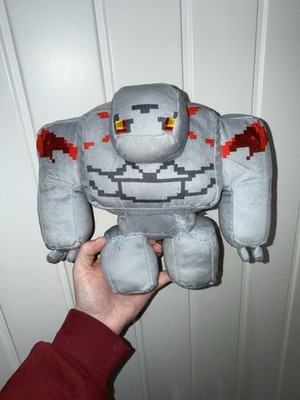 Sehr seltenes offizielles Minecraft Dungeons Mojang Restone Golem Jinx Stofftier Plüschtier