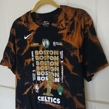 Nike Boston Celtics T-Shirt 2024 NBA World Champs Men's XL Bleach Dyed Cotton SS