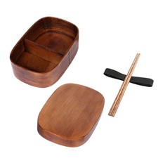 Wooden Bento Box Natural Bento Lunch Box with Compartments Compartment