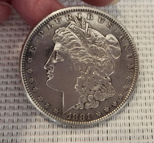 1881  S US Morgan Silver Dollar