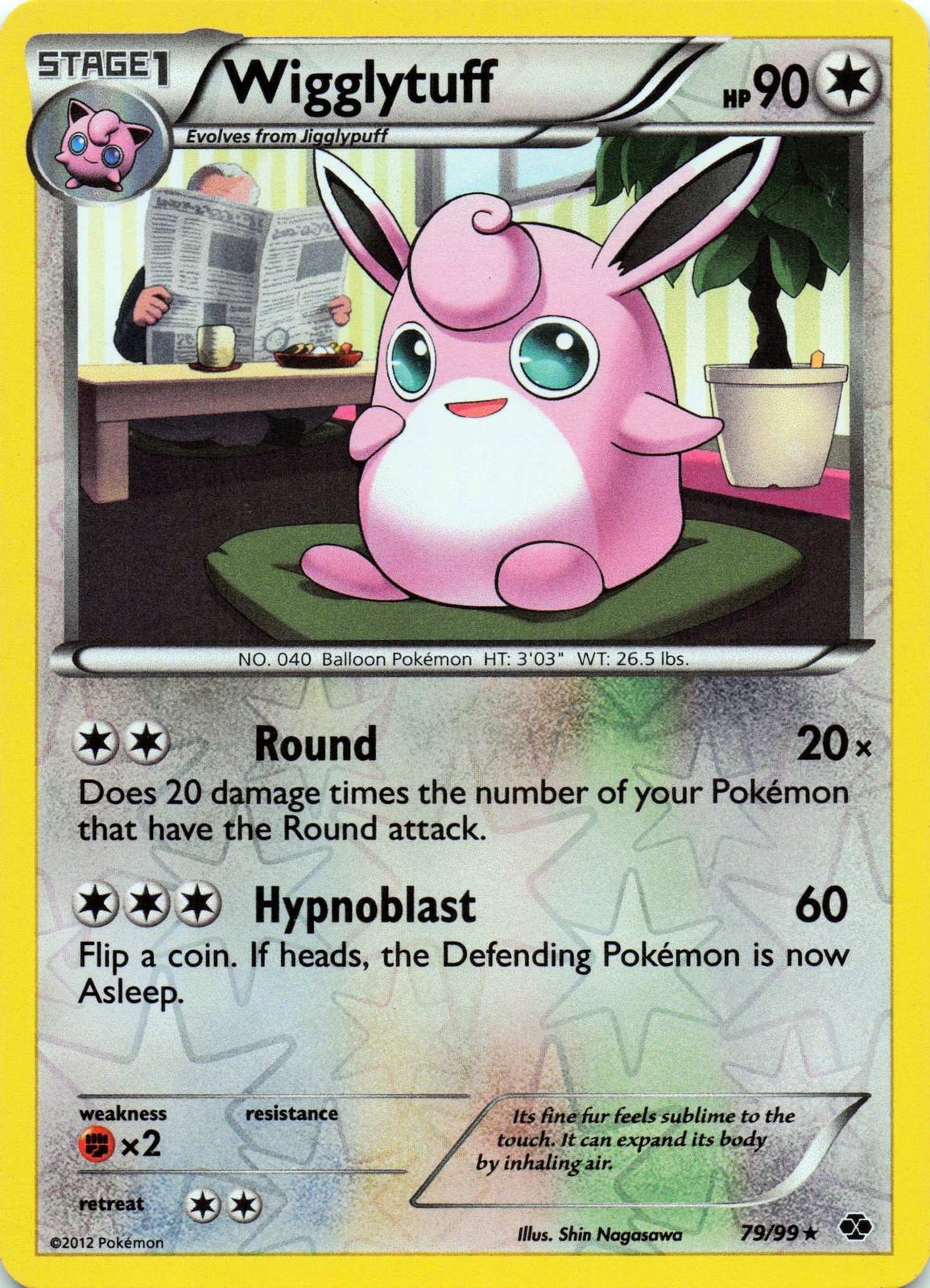 Wigglytuff 79/99 - REVERSE HOLO - Next Destinies - NM