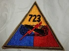 WW2 US ARMY 723rd TANK BATTALION USA MILITARY PATCH BADGE GENUINE UNITED STATES