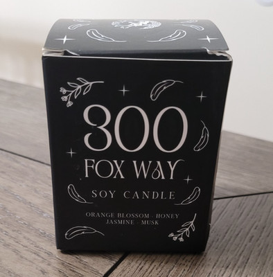 300 Fox Way Orange Blossom Soy Candle The Raven Boys FairyLoot
