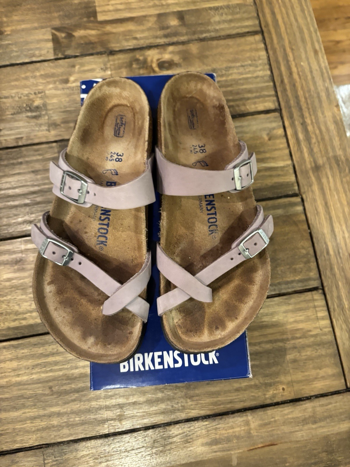 Birkenstock Mayari Women’s Purple Slip On Sandals EU 38/US 7 Cork Comfort #23