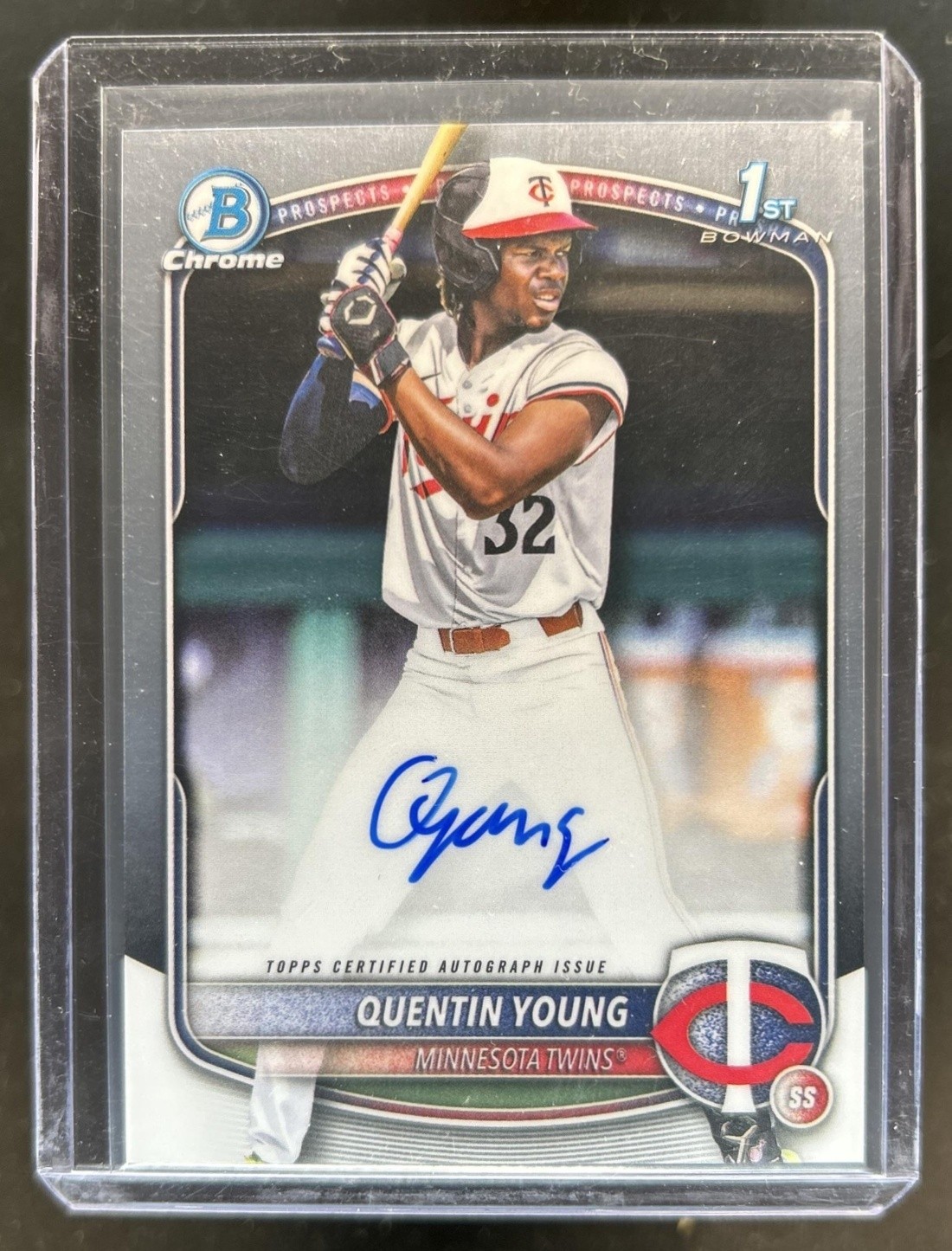 2025 Bowman Draft Quentin Young Chrome Auto 1st Prospect #CPA-QY Twins
