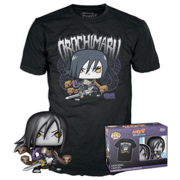Set Figur Pop & Tee Naruto Shippuden Orochimaru Funko Tg M-image