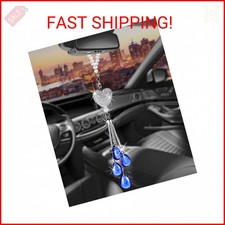 TZnyly Rearview Mirror Ornaments Bling Car Mirror Hanging Accessories Car Decora