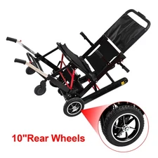 Large Wheel Motorized Climbing Wheelchair Stair Lifting Chair Elevator Disabled