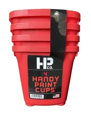 HANDY PAINT PRODUCTS HANDy Paint Cup Holds 16 oz. of Paint or Stain, Integrated Magnetic Brush...
