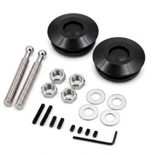 Quick Latch Hood Pins 2 Pack 2.44" Universal Push Button Quick Release Black