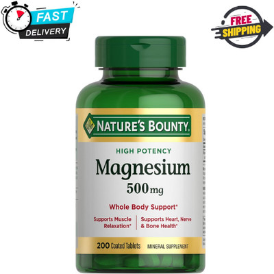 Nature's Bounty Magnesium 500mg Mineral Supplement - 200 Pieces