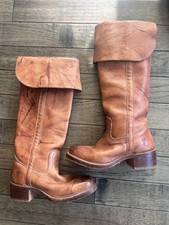 Frye Campus Vintage leather Women s Size 7 Fold-Over Boots