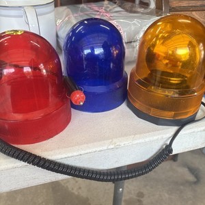 Vintage Collectible 1980s German signal Spinning Gate Light Alarm multi color