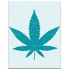 Weed Leaf Stencil 420, Cannabis, Marijuana, Pot Leaf, Stoner Art, DIY Decor