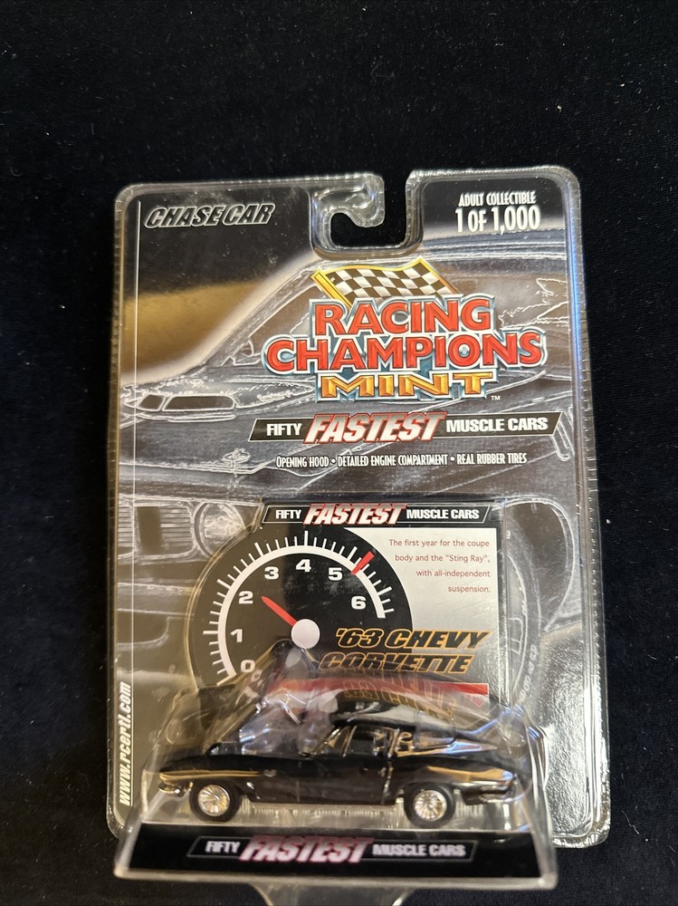 RACING CHAMPIONS MINT 50 Fastest Muscle Cars '63 CHEVY CORVETTE #47/50 MIP - NEW