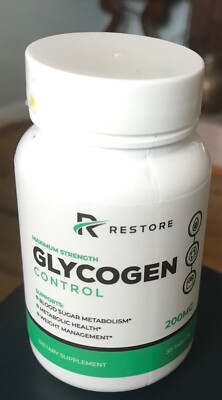 Restore Glycogen Control Pills - Restore/Blood Sugar OFFICIAL- 6 SEALED BOTTLES