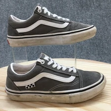 Vans Shoes Mens 4.5 Old Skool Skateboard Sneakers Gray Suede Low Top 500714