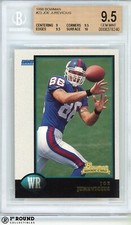 Joe Jurevicius RC BGS 9.5: 1998 Bowman Rookie Card Highest Subgrades #23 POP 2. rookie card picture