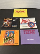 Lot of 5 Super Nintendo SNES / Nintendo NES Game Manuals Booklets Lots