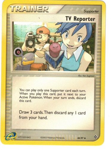 TVレポーター Pok'emon TV Reporter 82/101 Reverse Holo EX Dragon Frontiers in