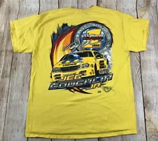 Vintage Jeg Coughlin Jr Shirt Yellow Drag Racer Jegs Large 5x Racing Champion