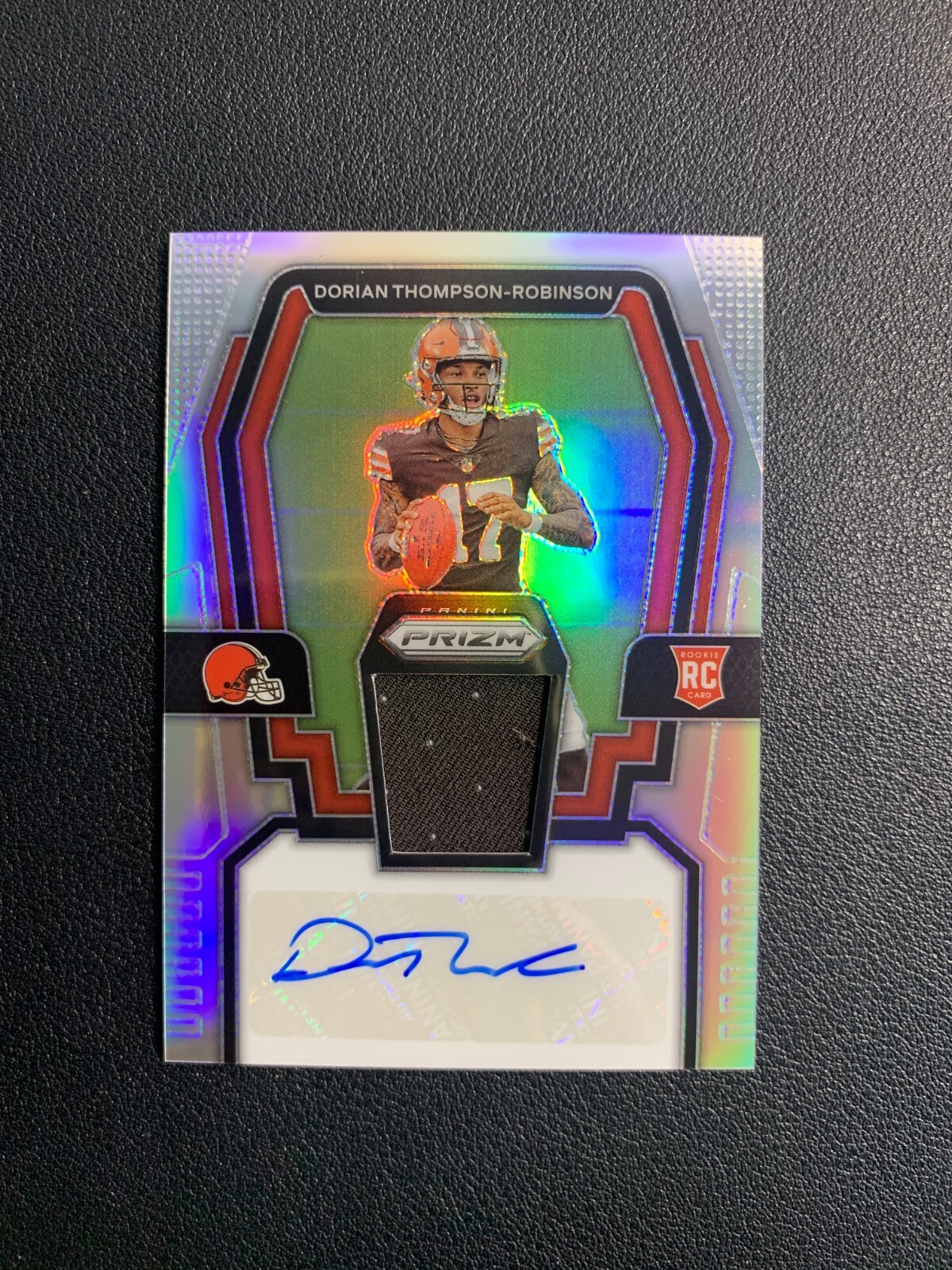 2023 Prizm Dorian Thompson-Robinson Rc Rookie Patch Auto Silver Prizm 76/99 322